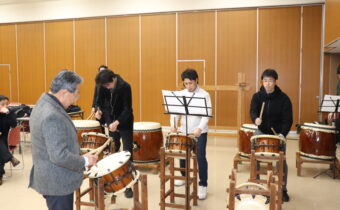 太鼓同好会　初打ち